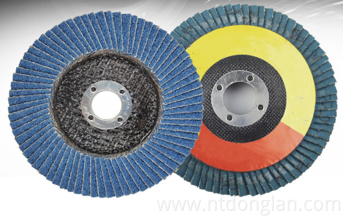 Aluminum oxide flexible flap disc for stainless steel fast cut standard line abrasive grinding wheel